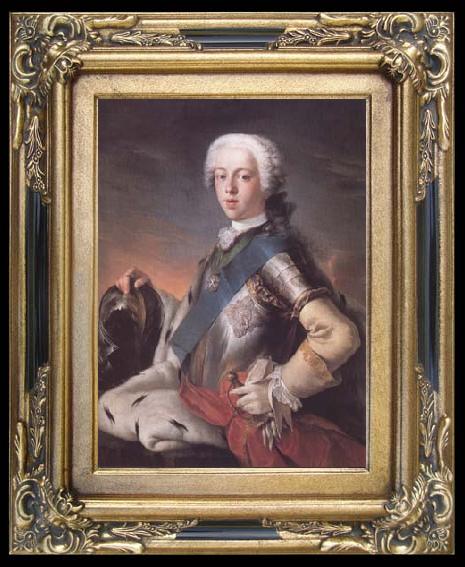 framed  Blanchet, Louis-Gabriel Prince Charles Edward Stuart (mk25), Ta015